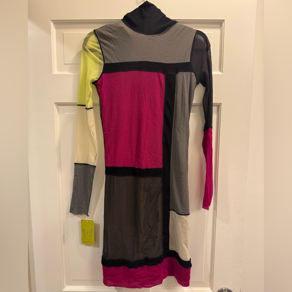 Jean Paul Gaultier Fuzzi Color Block Dress